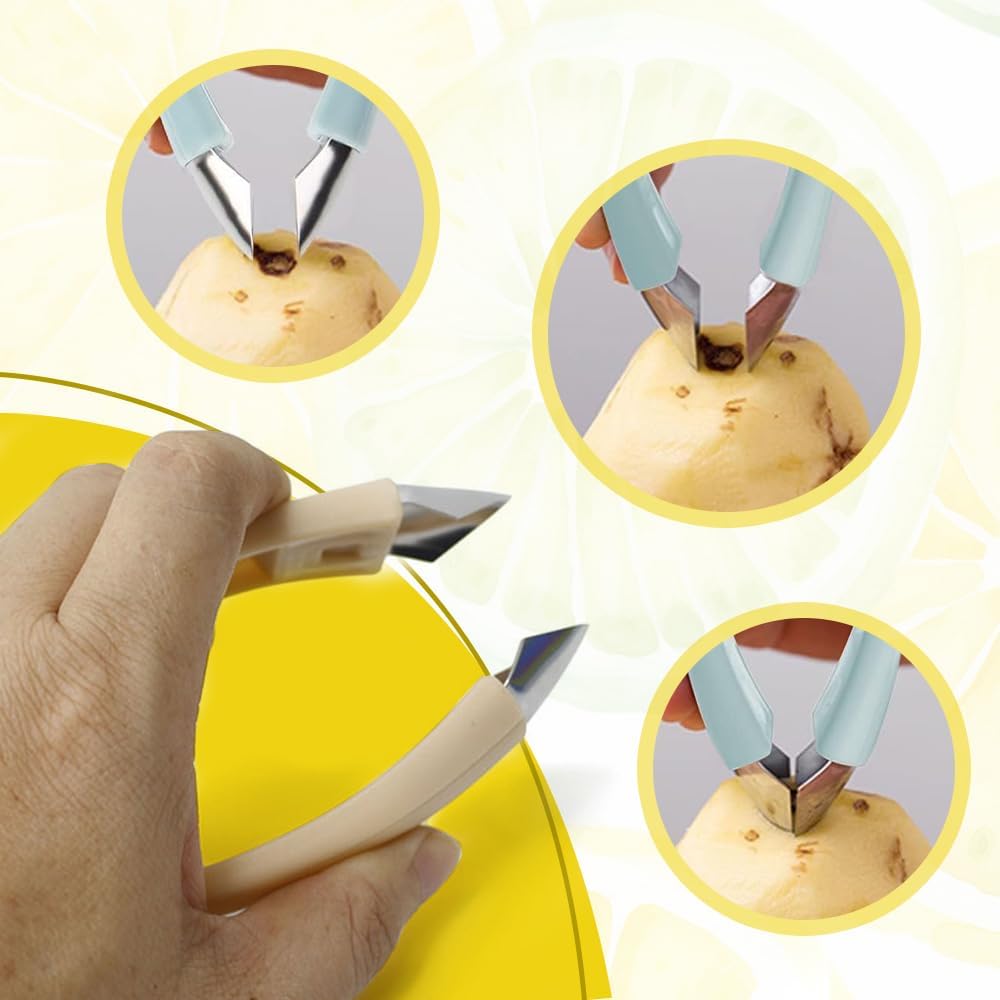 Pineapple Corer and Slicer Tool – 2-in-1 Stainless Steel Fruit Core Remover with Precision Claws | Compact Handheld Design for Pineapple, Guava, Pear & More