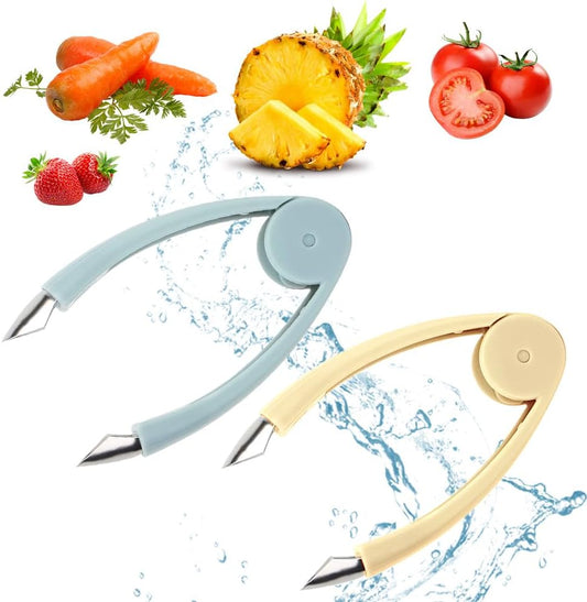 Pineapple Corer and Slicer Tool – 2-in-1 Stainless Steel Fruit Core Remover with Precision Claws | Compact Handheld Design for Pineapple, Guava, Pear & More